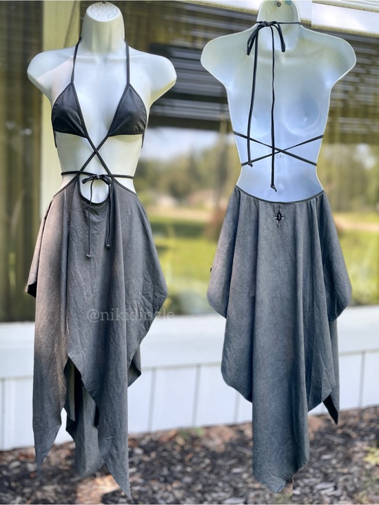Dolls Kill Dresses & Skirts - NEW without tags Dolls Kill Darker Wavs Echo Fairy Wrap Dress Distressed XS